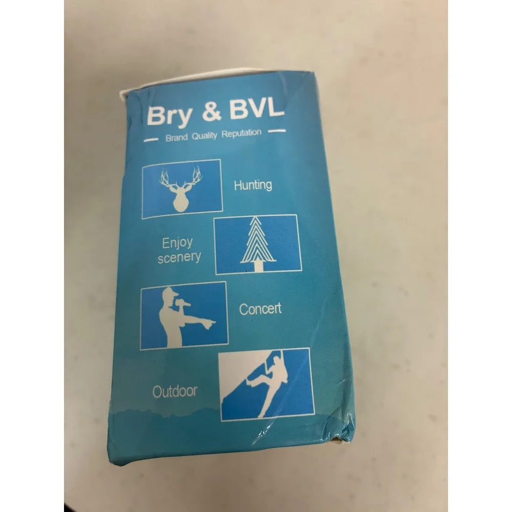 Bry & BVL 8x22 UCF Compact Binoculars Black Silver Gold Field 7.1 Case Box NEW